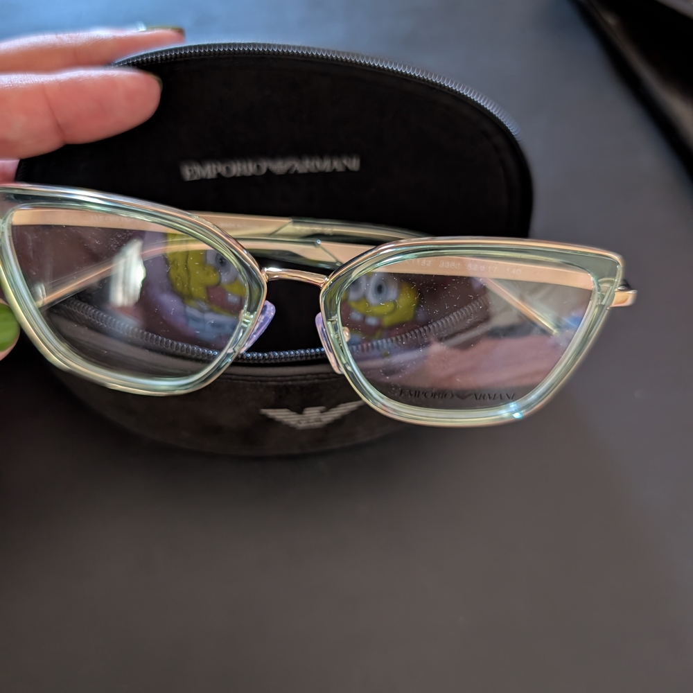 Emporio Armani Women's Cat-Eye Glasses - Gold